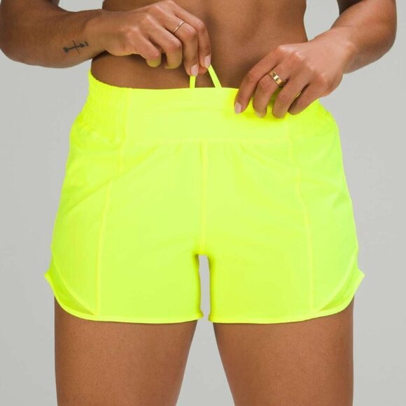 Lululemon Hotty Hot High-Rise Short 4" Highlight Yellow - Picture 6 of 6